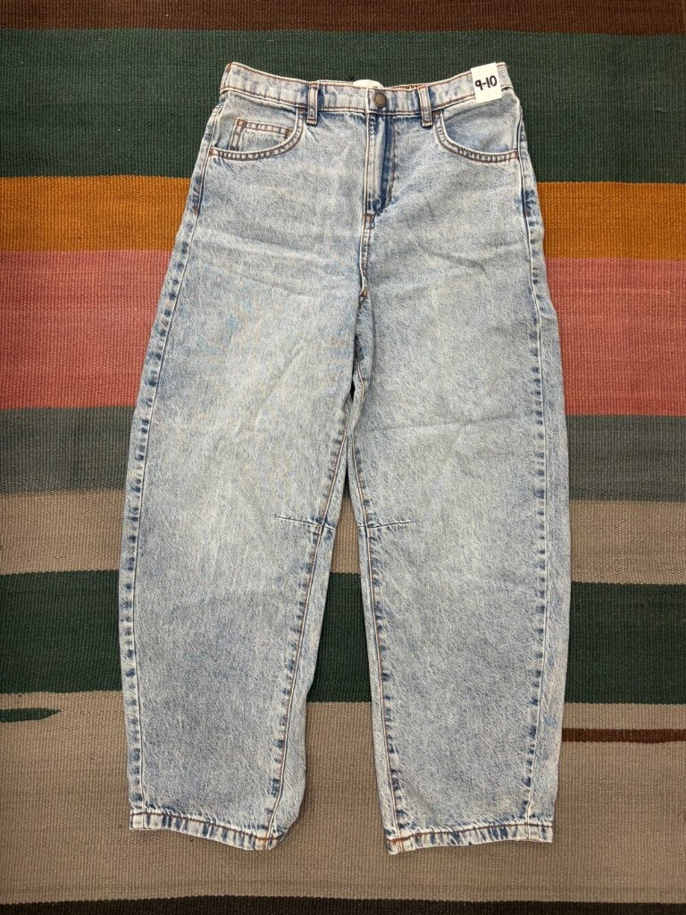 NWT Cotton On Kids Unisex Barrel Leg Denim Jean Size 9-10